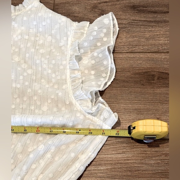 NWOT MISA Los Angeles Lilian White Lace Tiered Dress Size Large - Picture 3 of 13